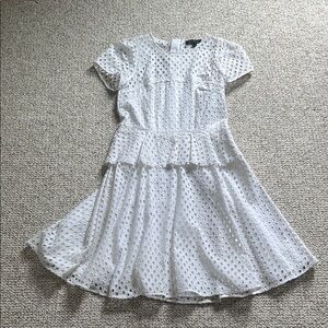 Banana Republic 🤍 Peplum Puff Sleeve‎ Crew Neck Sundress